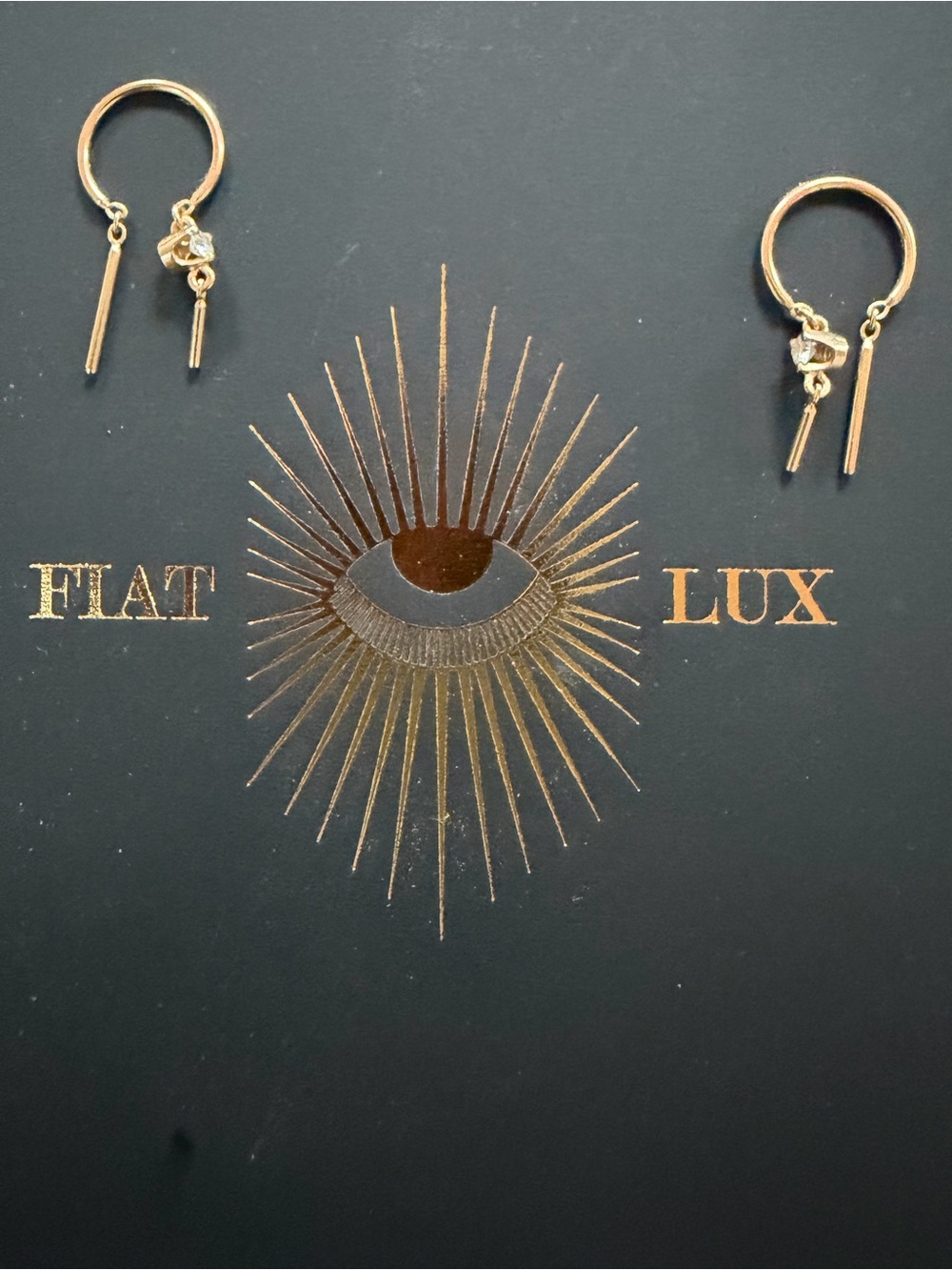 Fiat Lux baby hoop chime earrings!! PAIR